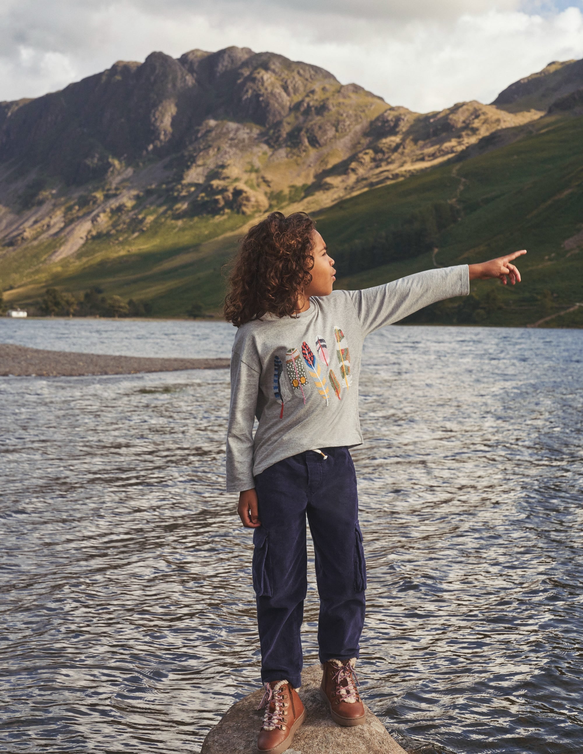  Feather Superstitch T-shirt-Grey Marl、mySite、ashleygrahame