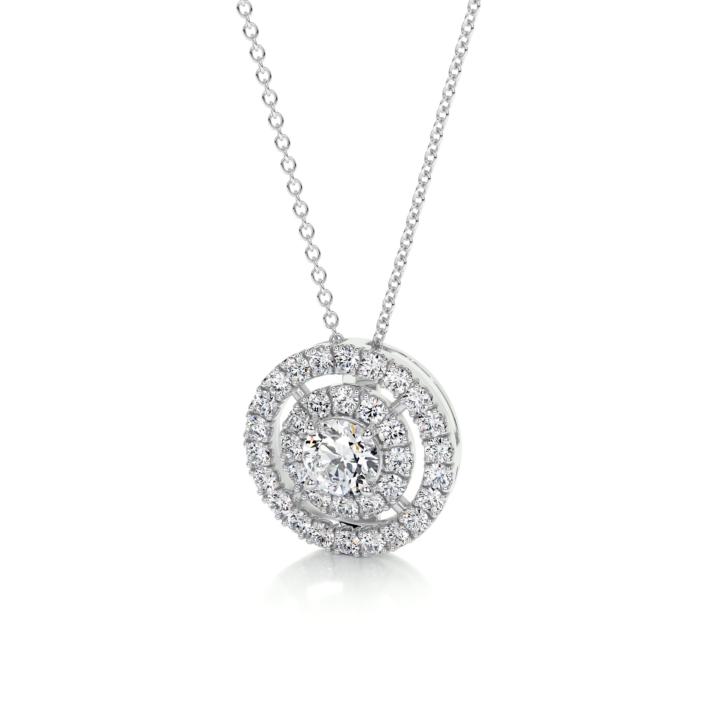 Joan Diamond Pendant (0.5 Carat) - 14K White Gold、mySite、hinf8tx79
