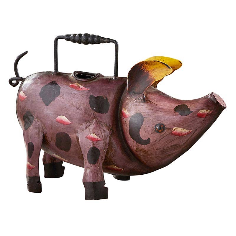 Bubbles The Pig Metal Art Watering Can、mySite、g9winljtr
