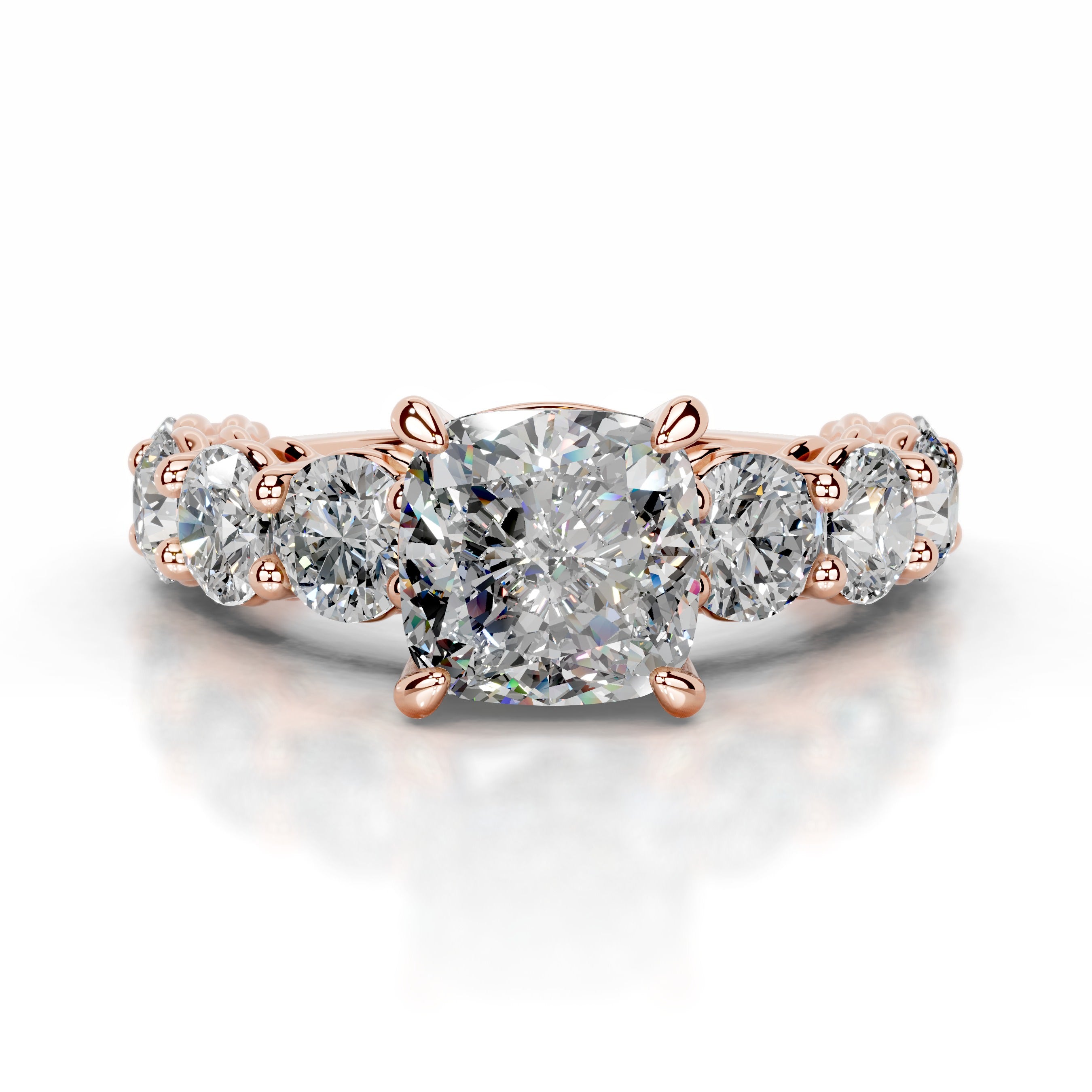 Odin Moissanite & Diamond Ring - 14K Rose Gold、mySite、hinf8tx79