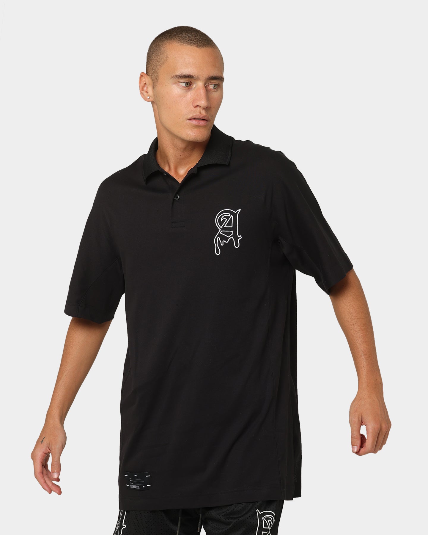 The Anti Order Military Oversized Polo Shirt Black/White、mySite、zt4zffjzw