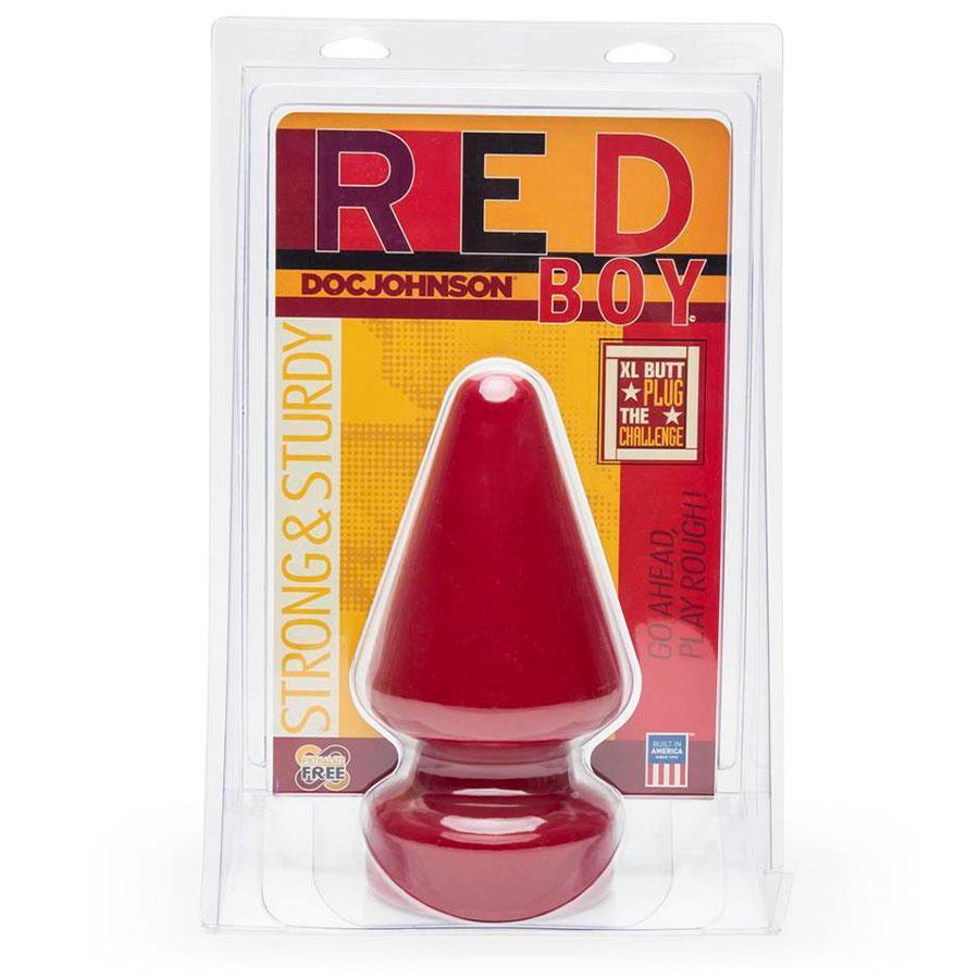 Extra Large Red Boy Challenge 9.5 Inch Butt Plug for Men、mySite、bottomscart