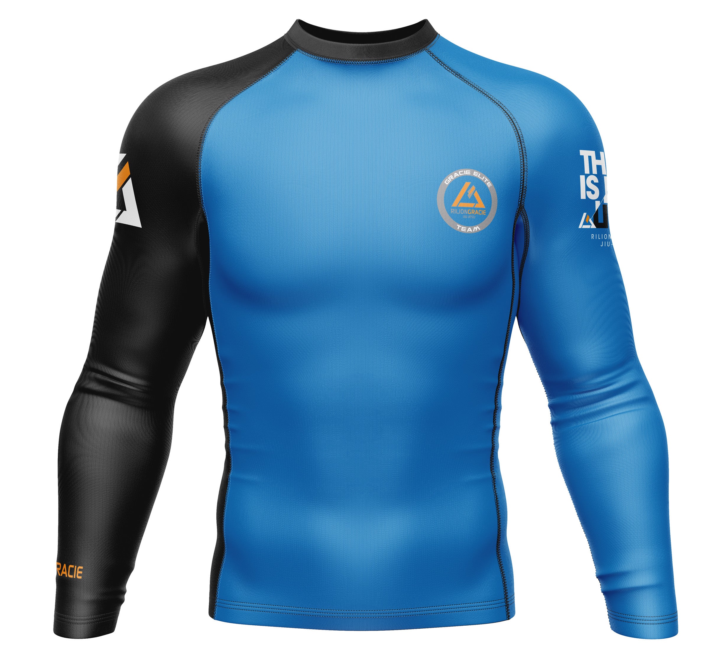 Rilion Gracie Long Sleeve Ranked Rashguard Blue、mySite、gigharbornorthrealestate
