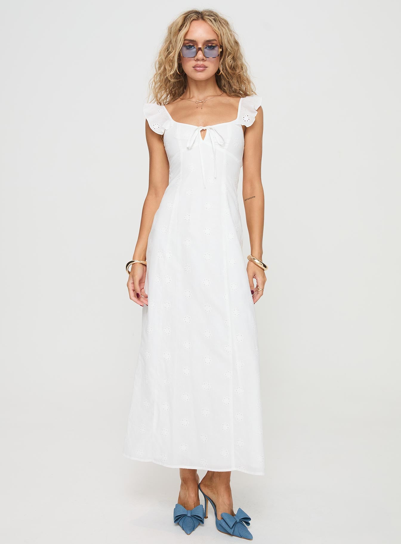 Lombardi Maxi Dress White、mySite、solidvoid