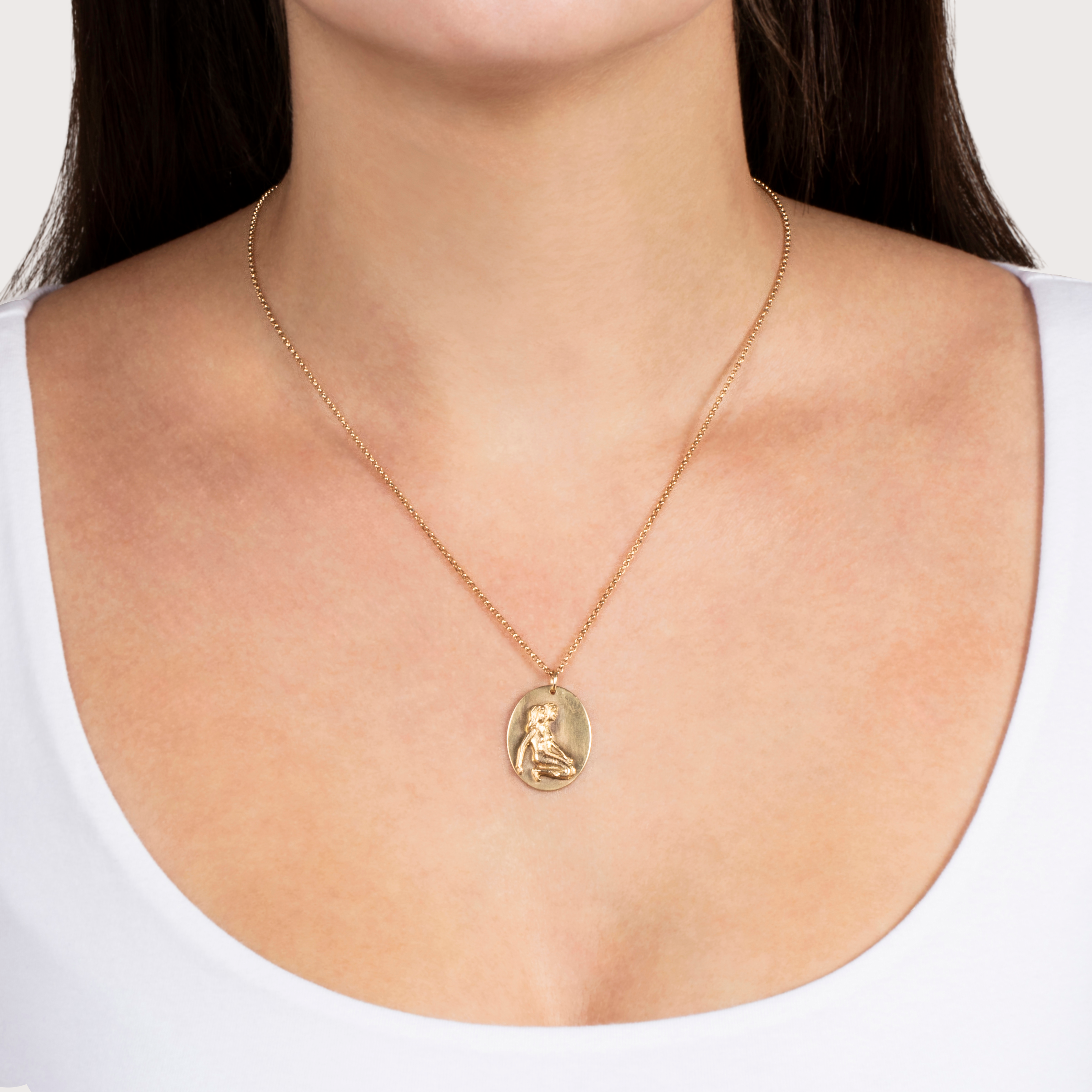 Vintage 10k Yellow Gold Figural Gemini Zodiac Charm Pendant、mySite、hinf8tx79