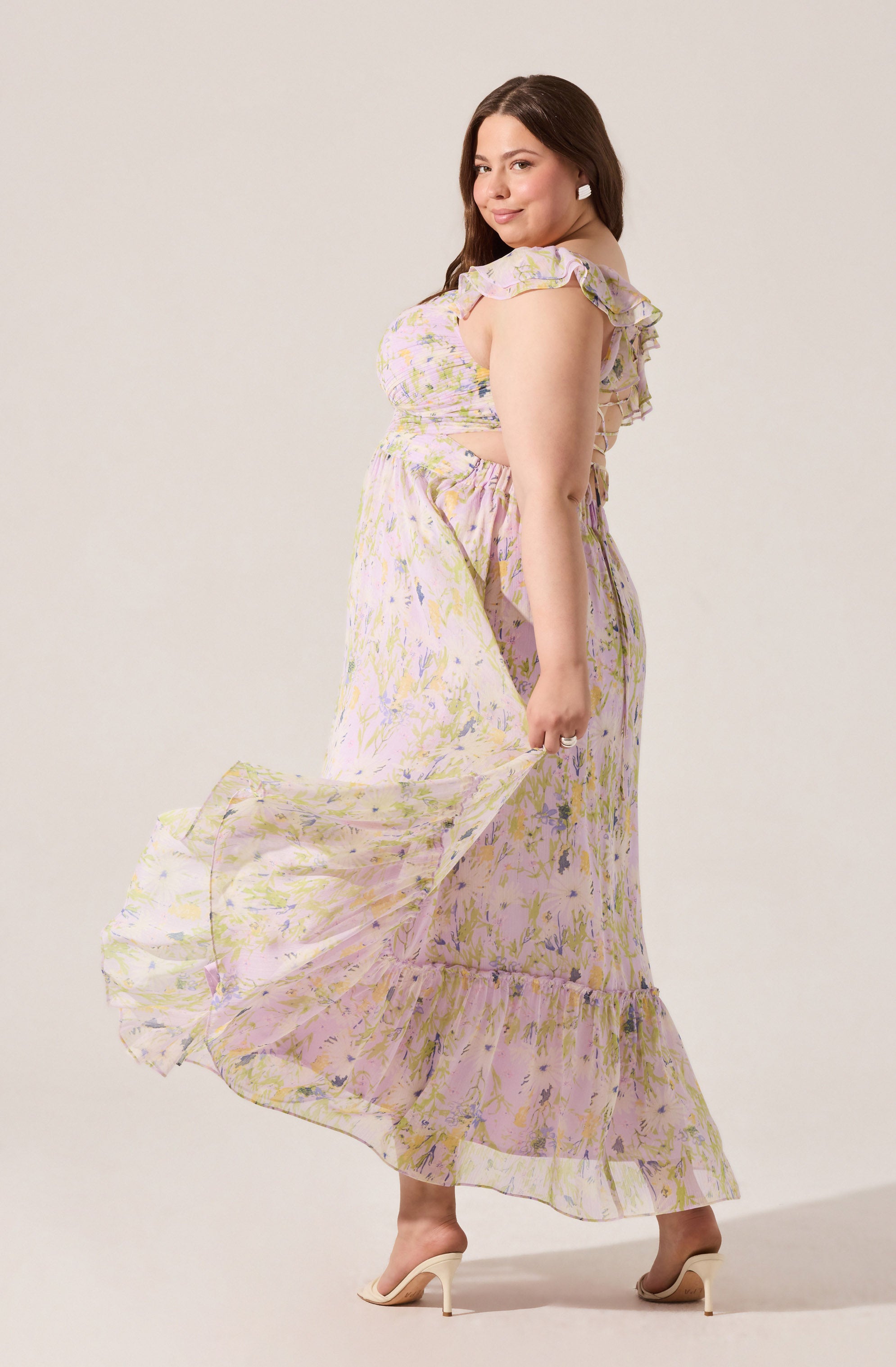 Primrose Floral Strappy Back Maxi Dress、mySite、solidvoid
