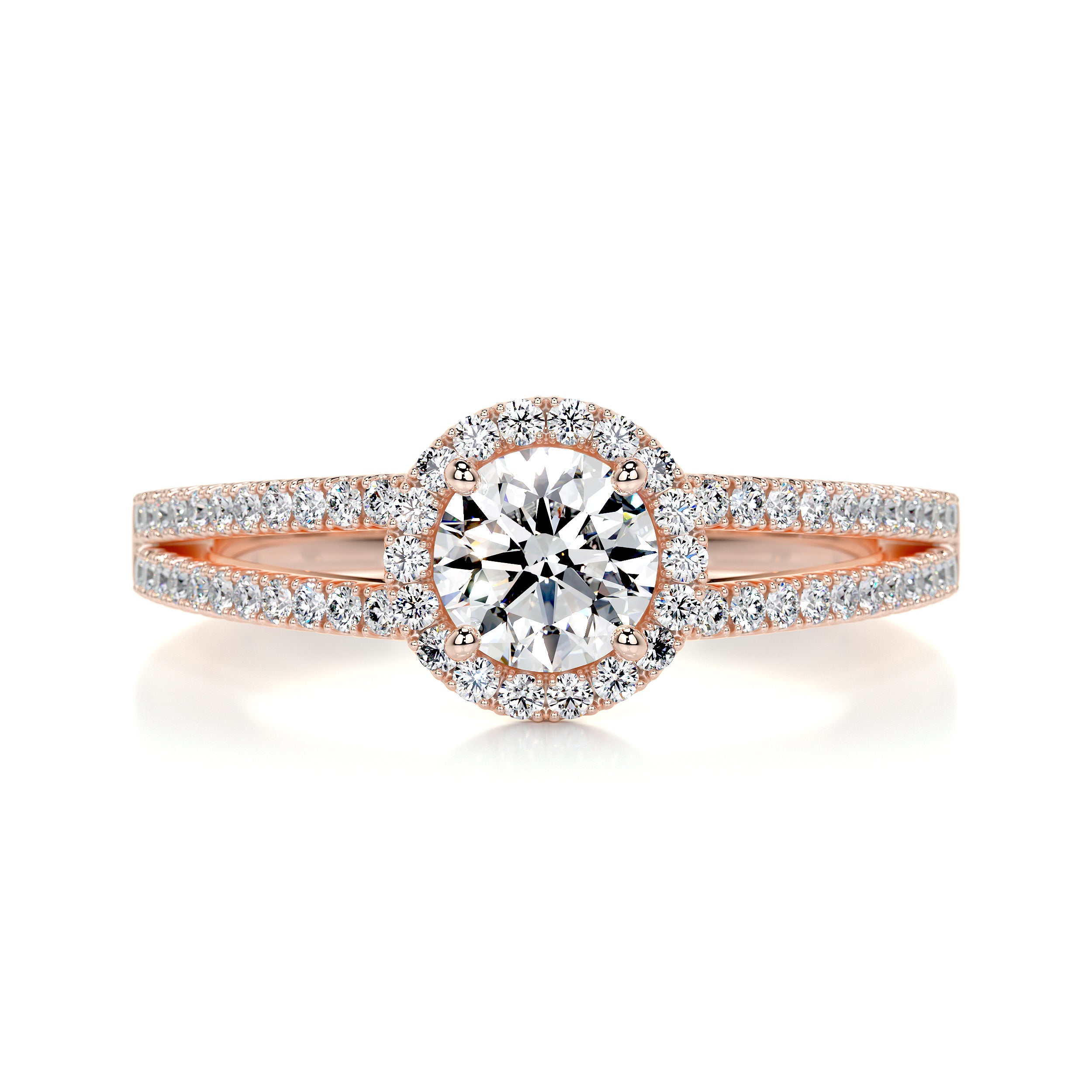 Ruby Diamond Engagement Ring -14K Rose Gold、mySite、hinf8tx79