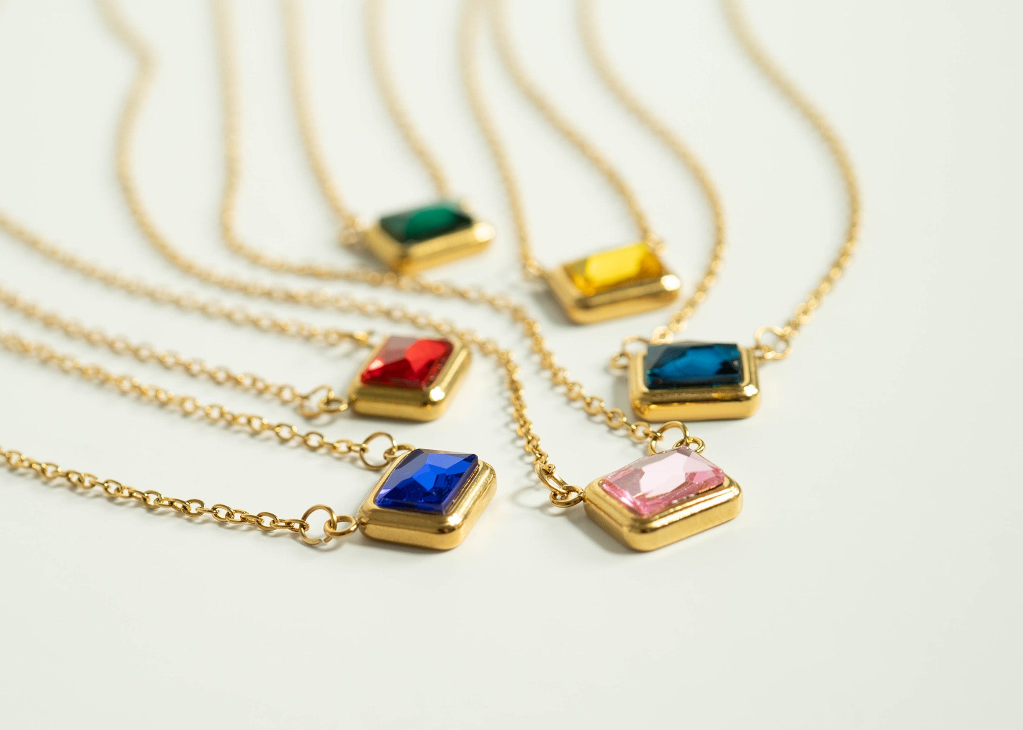 18K Gold PVD Stainless Steel Loop Connector Chain Necklace / CHN9964、mySite、dreamappss