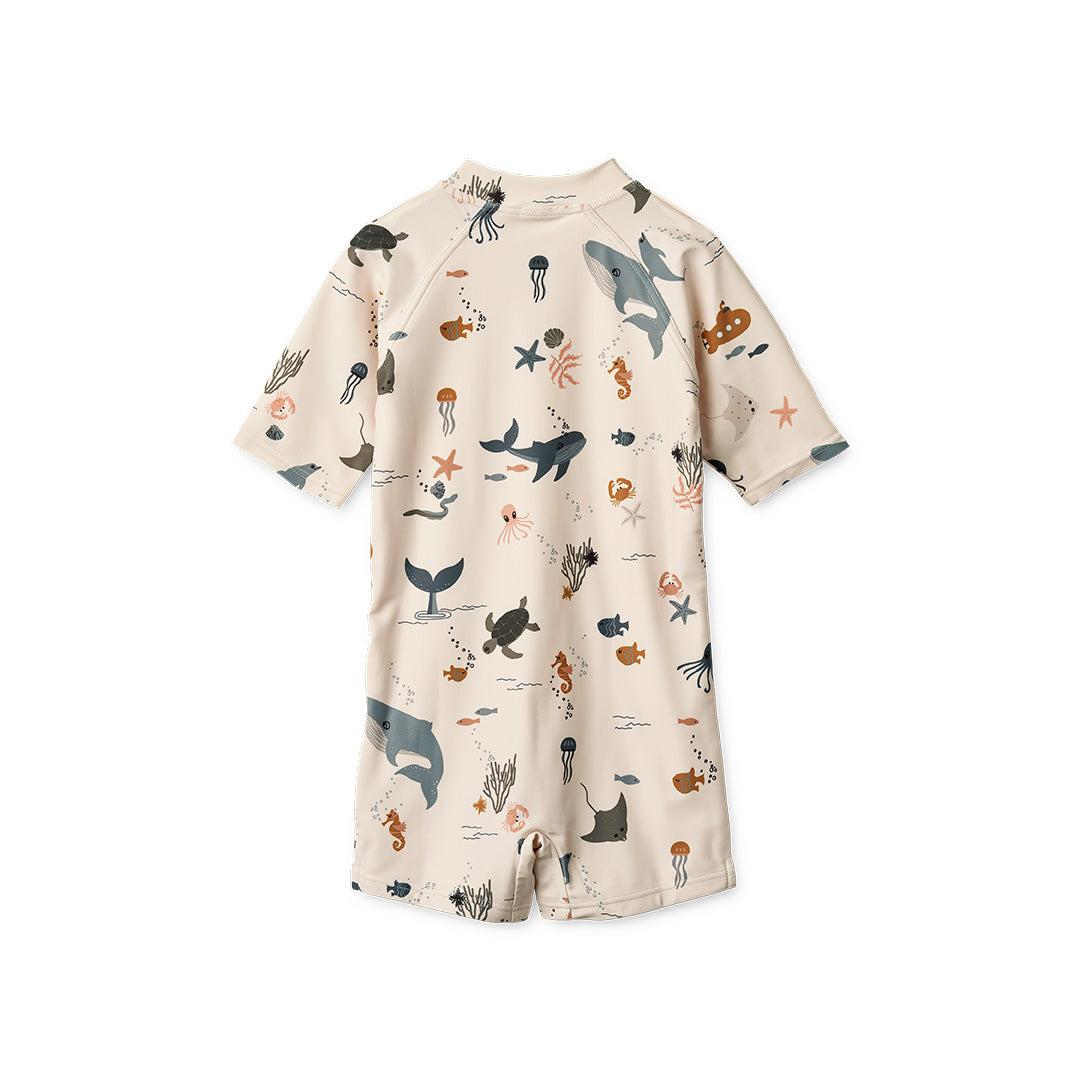  Liewood Max Printed Swim Jumpsuit - Sea Creature - Sandy、mySite、merchandisen