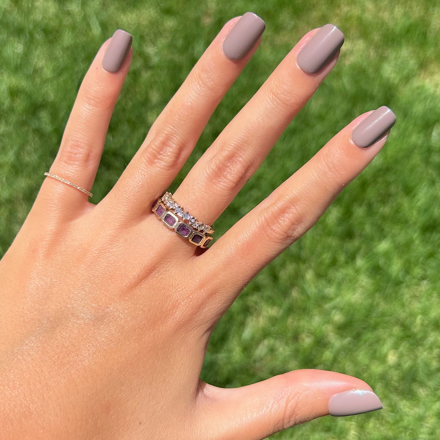 AW - Press-On | Short | Squoval、mySite、solidvoid