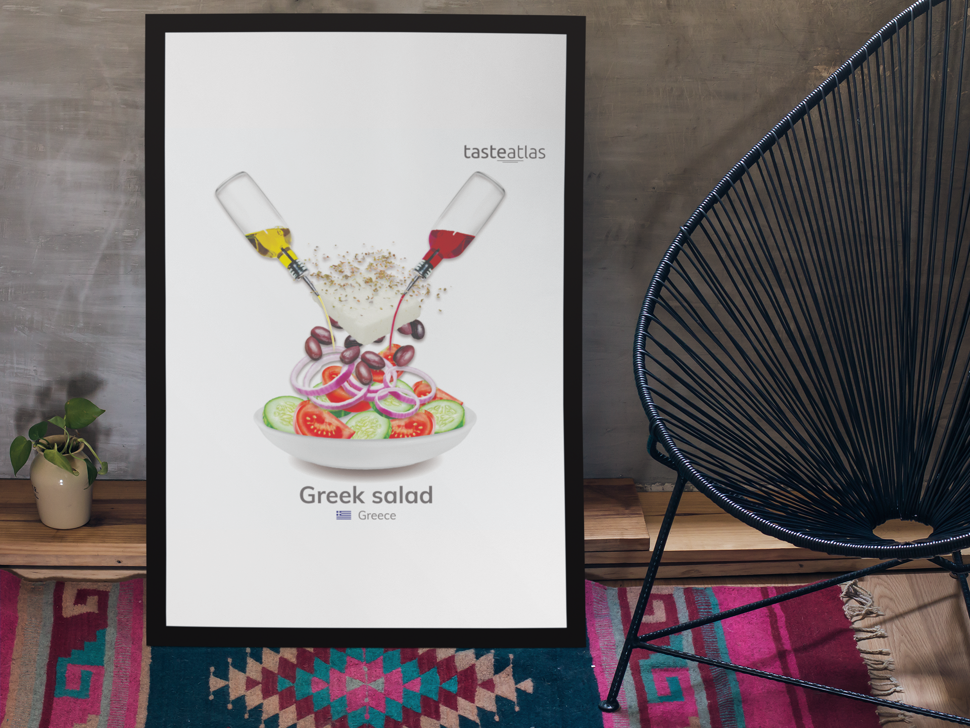 Greek Salad Poster (in)、mySite、camillekostekn