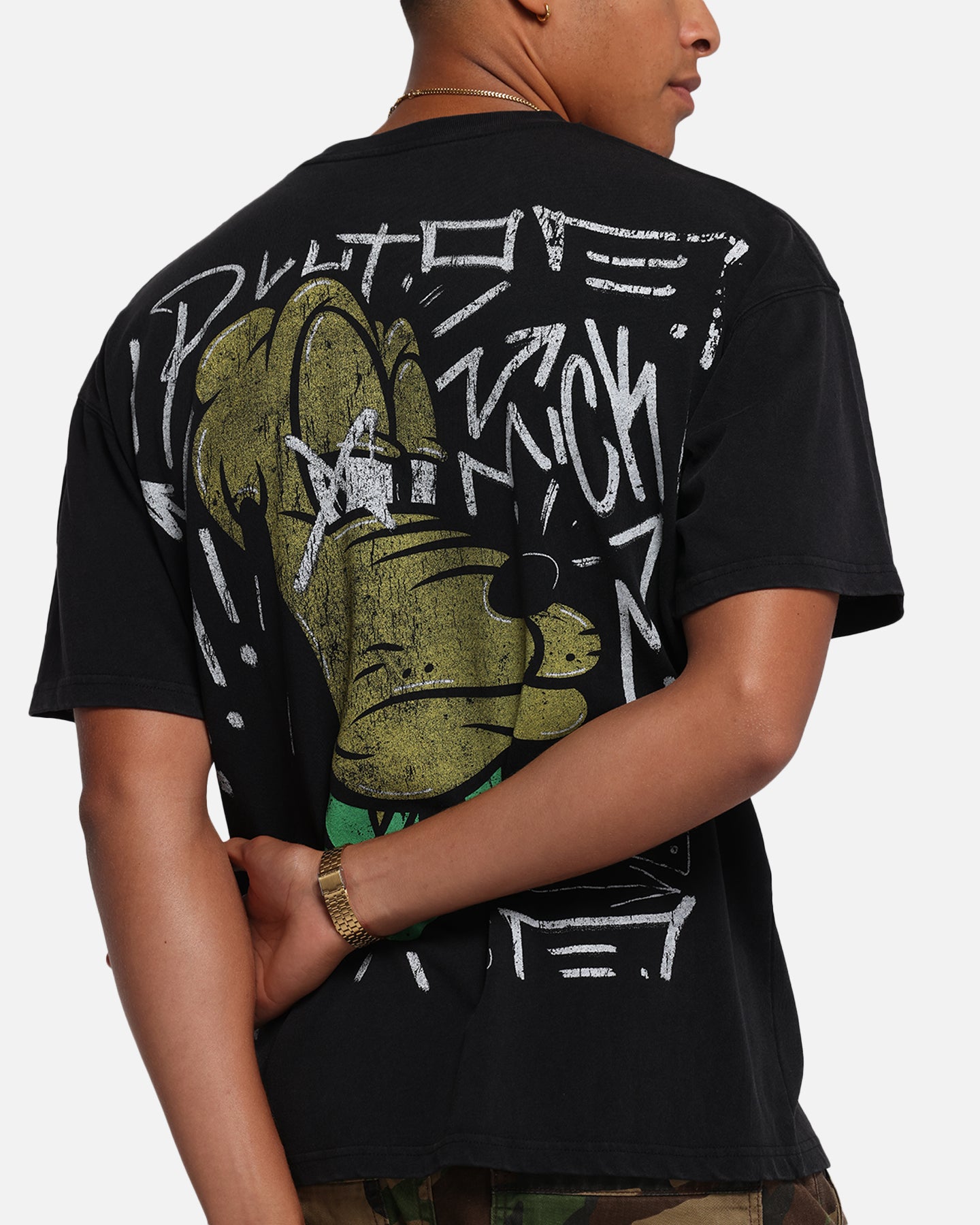 American Thrift Disney Pluto T-Shirt Black、mySite、zt4zffjzw