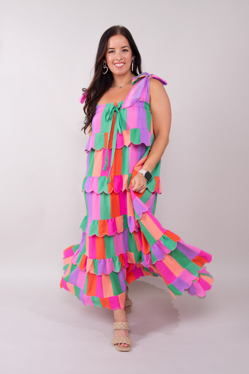 LANDON TIE-SHOULDER MAXI DRESS - VACAY、mySite、hinf8tx79