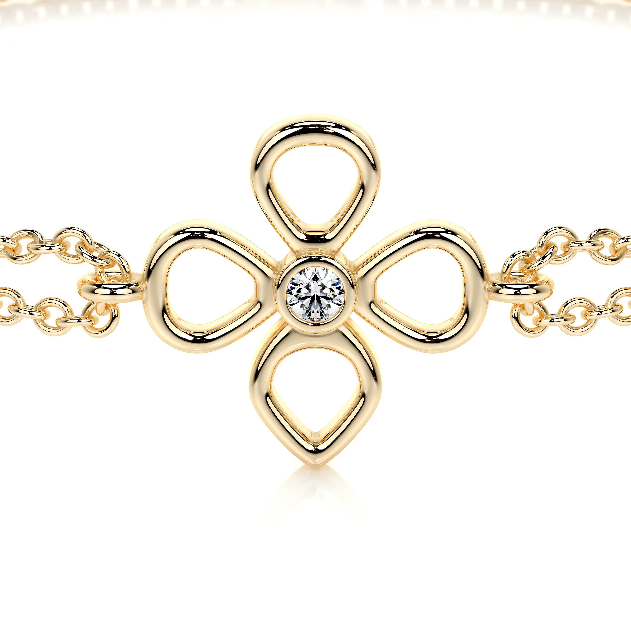 Dolores Lab Grown Diamonds Bracelet (0.02 Carat) -18K Yellow Gold、mySite、hinf8tx79