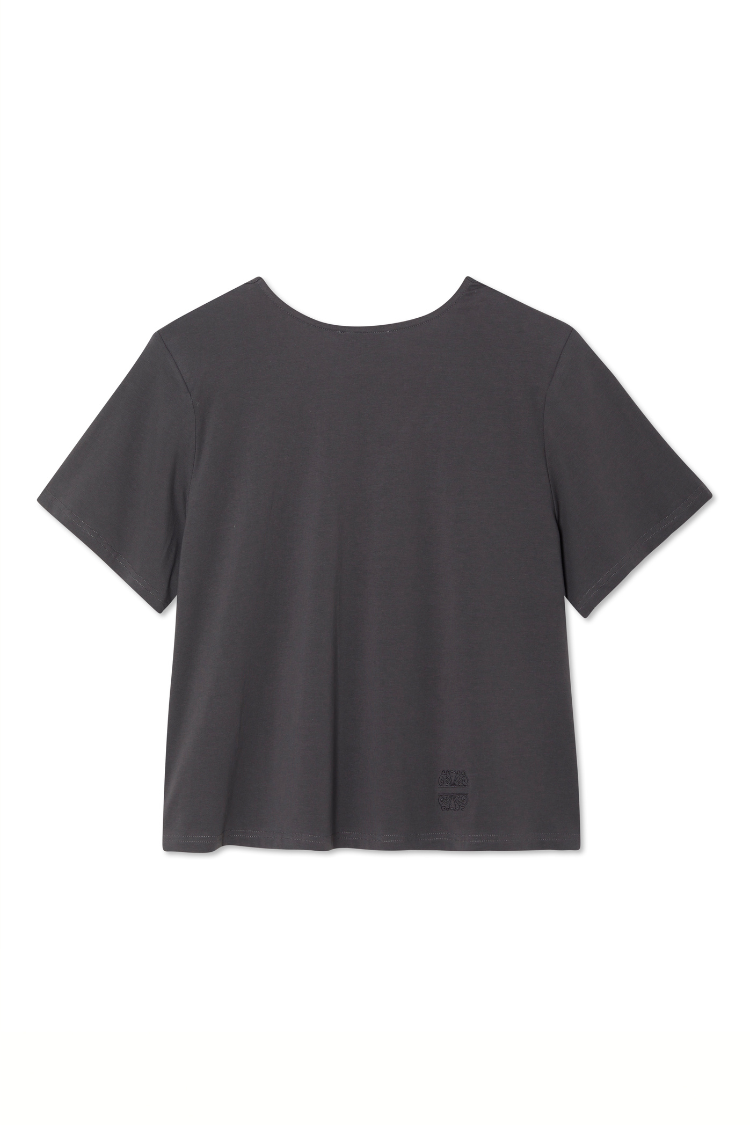 Grey T-Shirt with Shoulder Pads、mySite、solidvoid