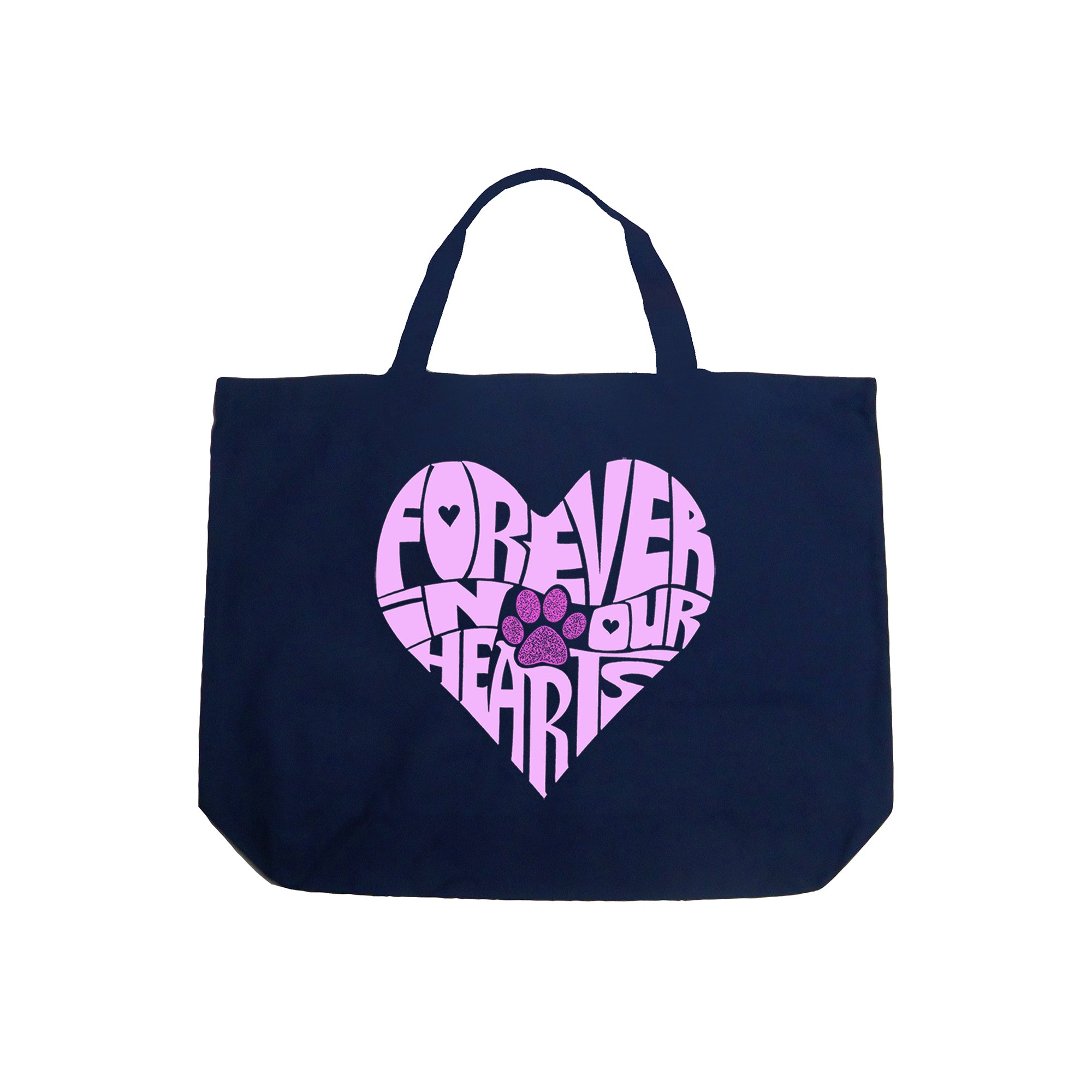 Forever In Our Hearts - Large Word Art Tote Bag、mySite、camillekostekn
