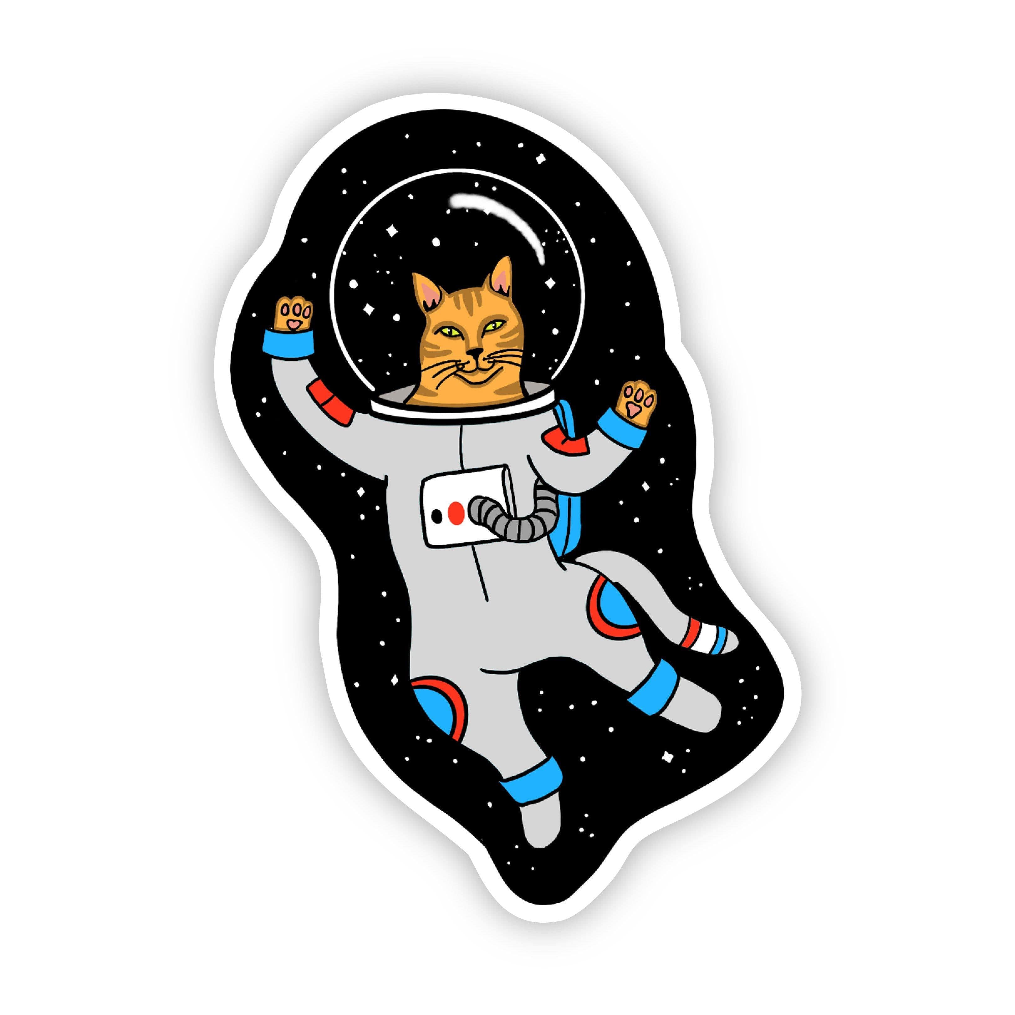  Cat Astronaut Sticker、mySite、elrpsem3k