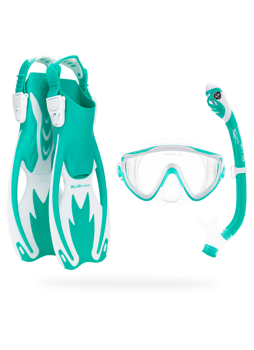 Cressi Kids' Tinetto Rocks Snorkle Dry Set、mySite、noshort