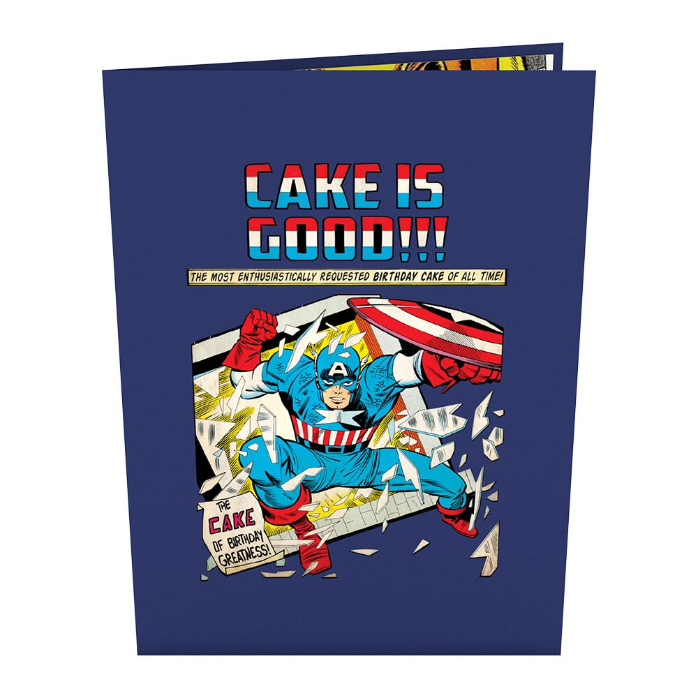 Marvel Comic Birthday Cake Pop-Up Card、mySite、solidvoid