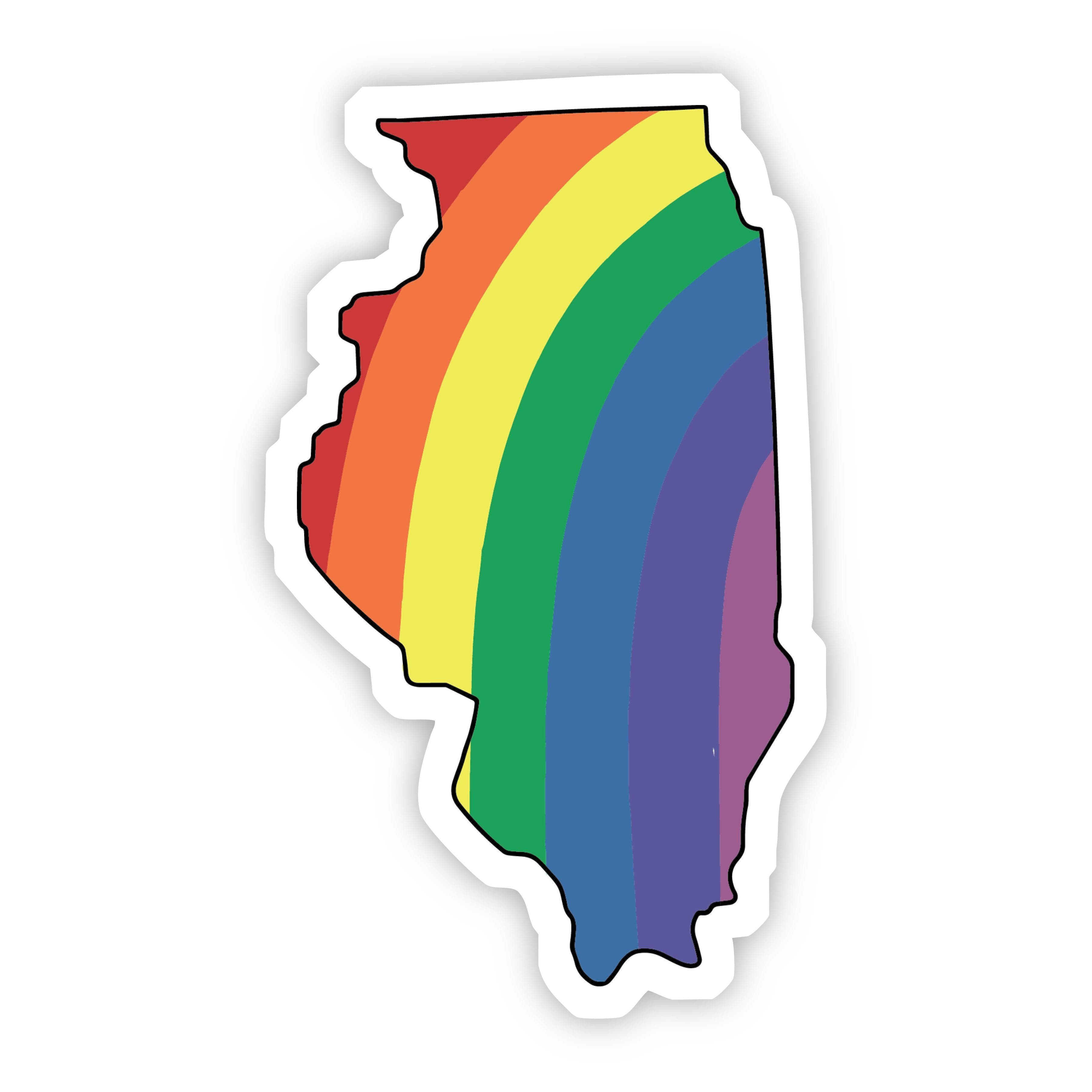  Illinois Rainbow Sticker、mySite、elrpsem3k