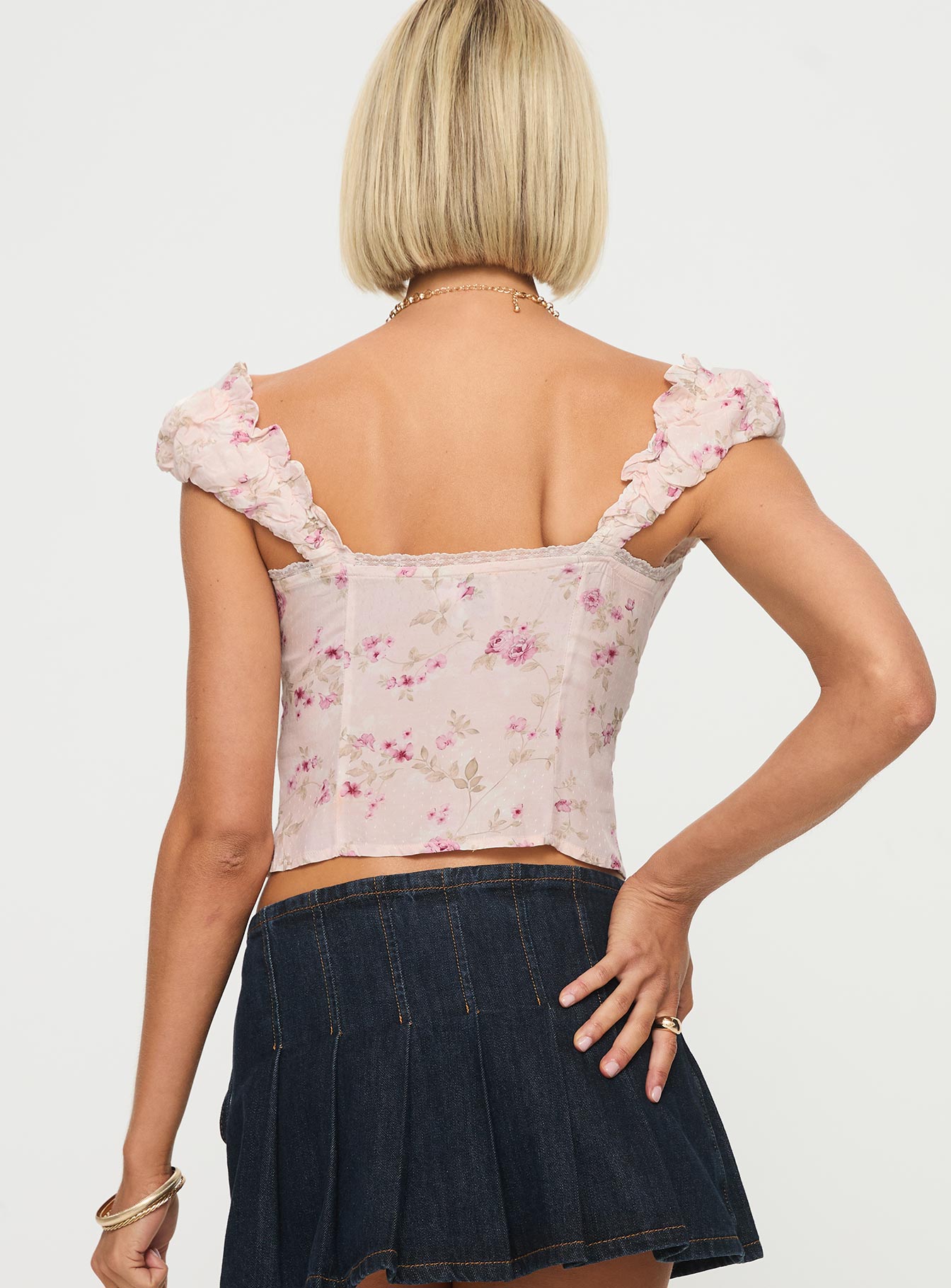 Rinza Top Pink Floral、mySite、solidvoid