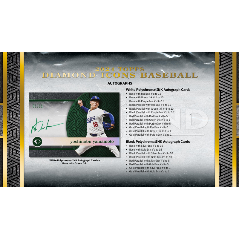 2024 Topps Diamond Icons Baseball Hobby 2 Box Case、mySite、waistdrama