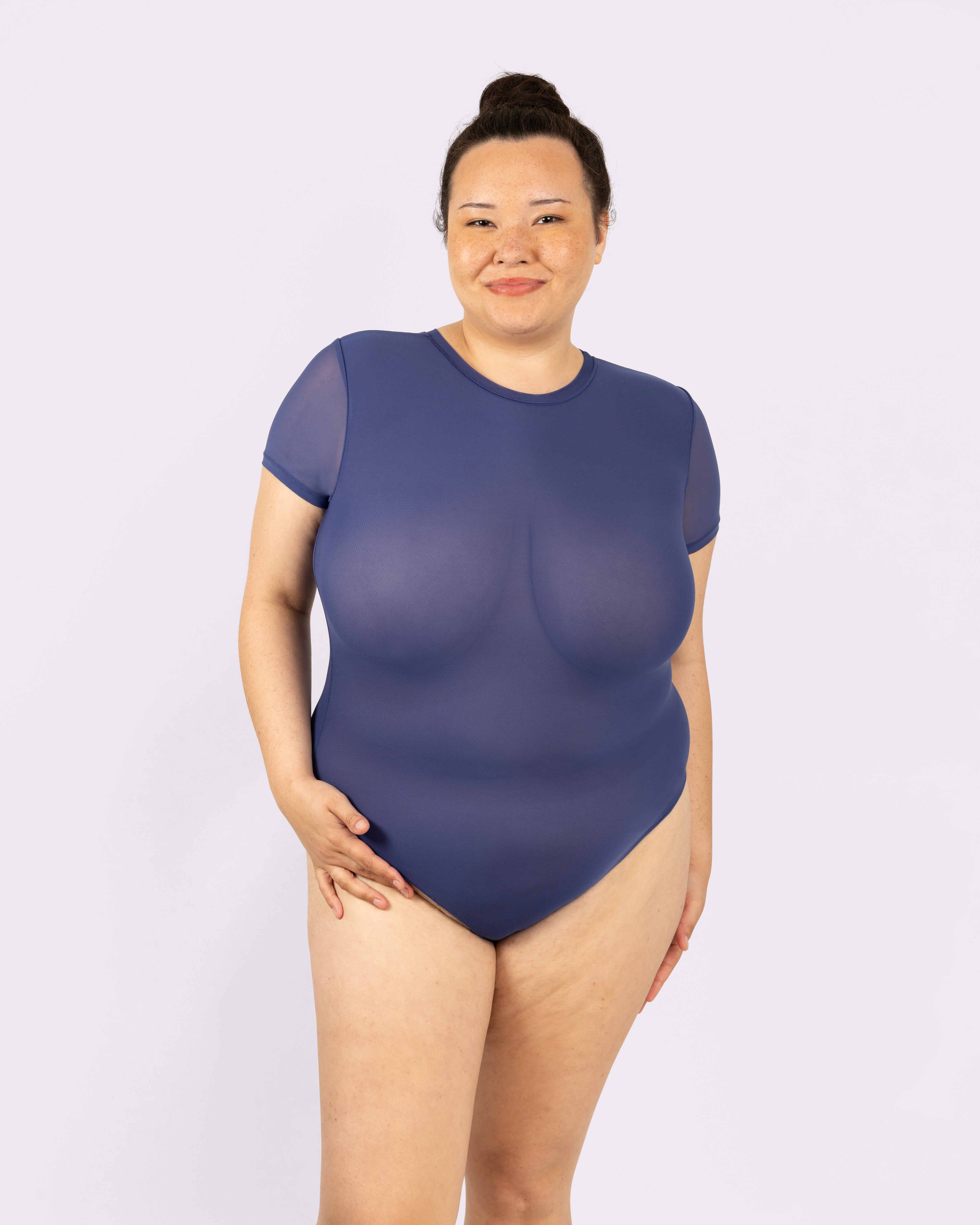 Sheer Support Bodysuit | Silky Mesh (Dolphin)、mySite、bengalsvssteelers