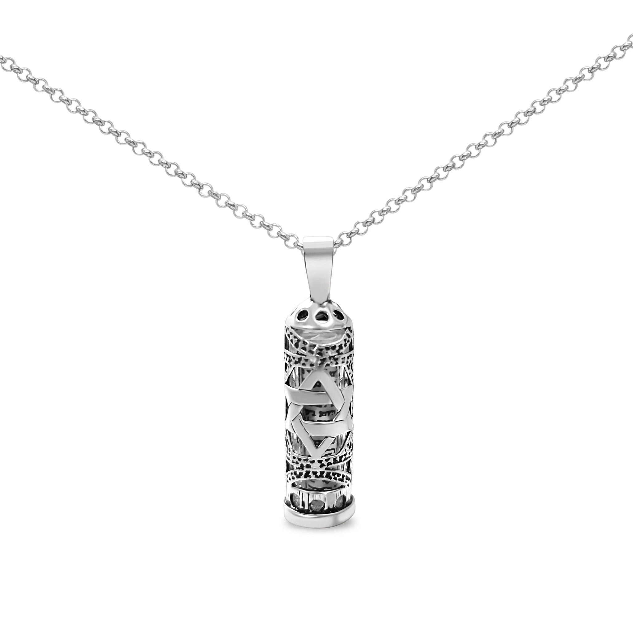  Star of David Mezuzah Charm Necklace 69098806、mySite、elrpsem3k