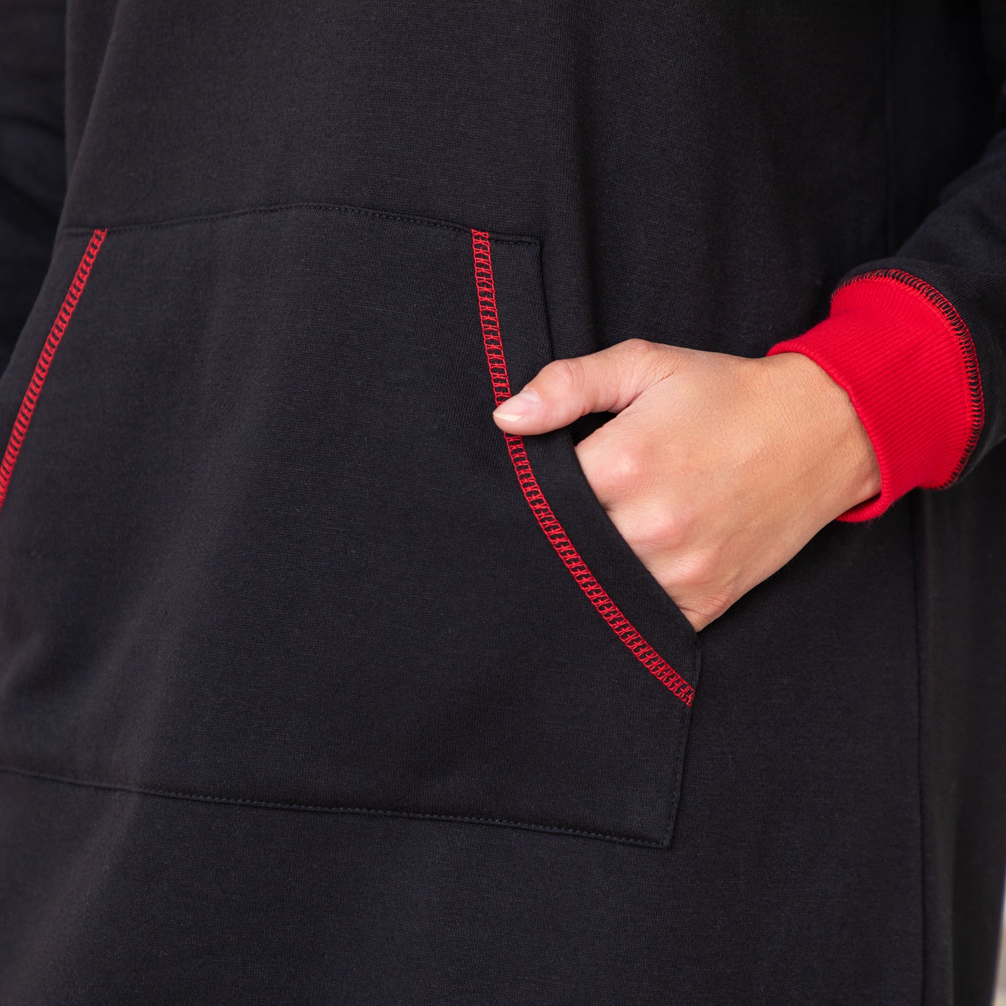 Paw Print Oversized Hooded Sweatshirt、mySite、camillekostekn