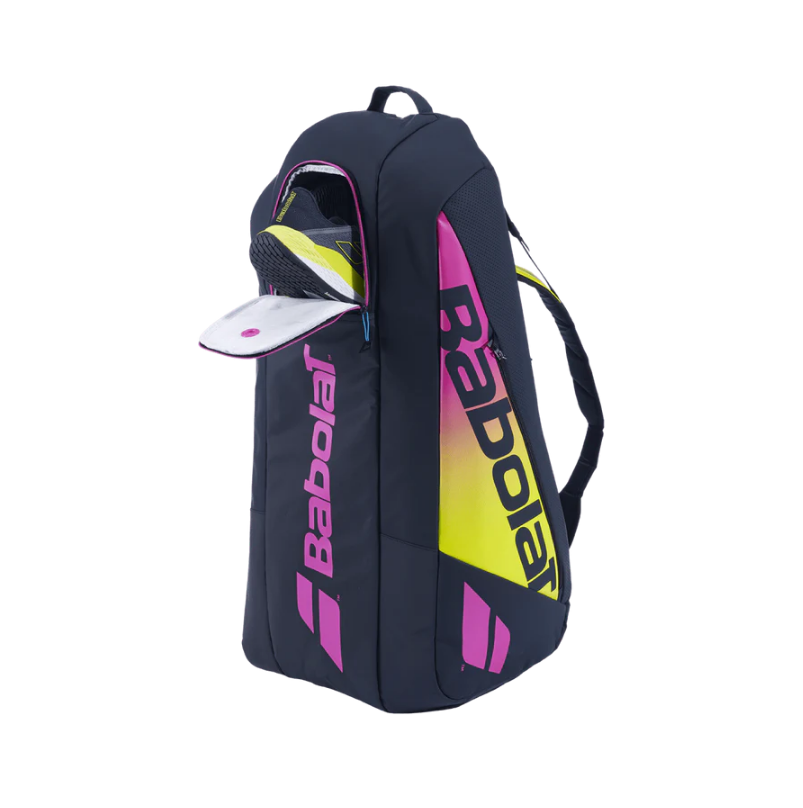 Babolat Pure Aero Rafa 6 Pack Racquet Bag (Black/Yellow/Pink)、mySite、neckold