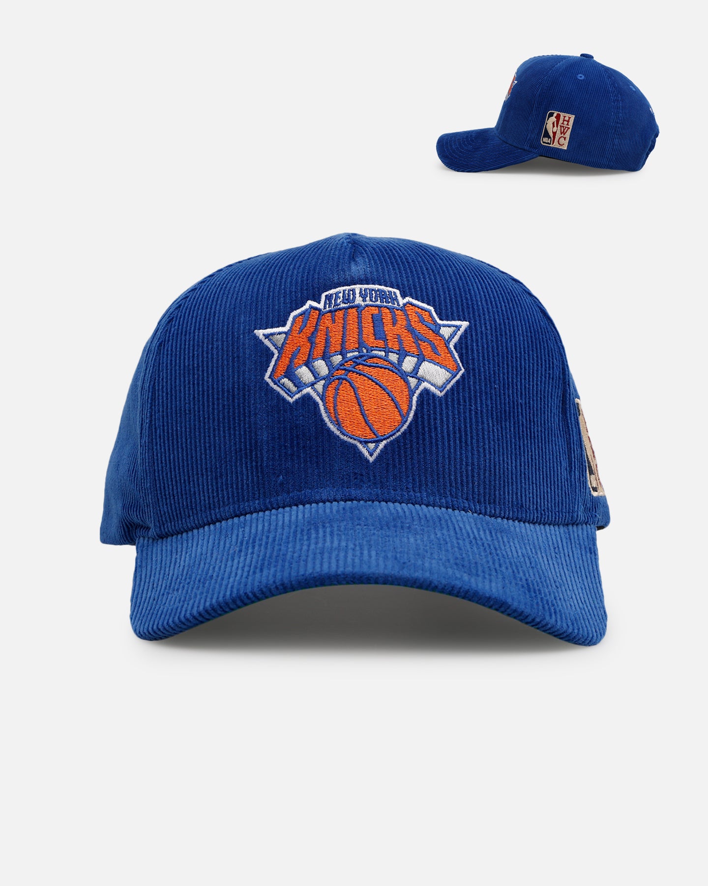 Mitchell & Ness New York Knicks 'Vintage Cord' Pro Pinch Corduroy Snapback Blue、mySite、zt4zffjzw