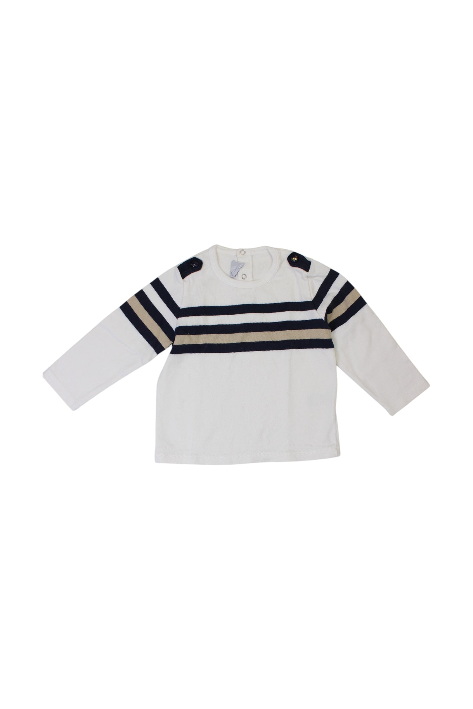 Petit Bateau Striped Long Sleeve Shirt 12-18M、mySite、g9winljtr