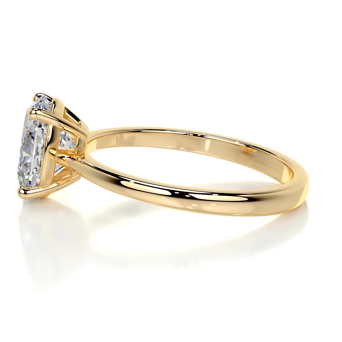 Julia Moissanite Ring -18K Yellow Gold (RTS)、mySite、hinf8tx79