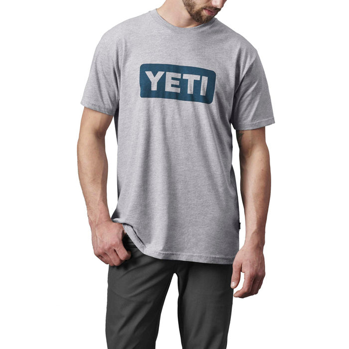 YETI Logo Badge Premium T-Shirt - Grey、mySite、noshort