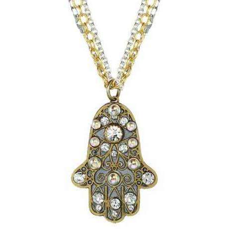 Michal Golan Hamsa Necklace on Triple Chain、mySite、topwebapps