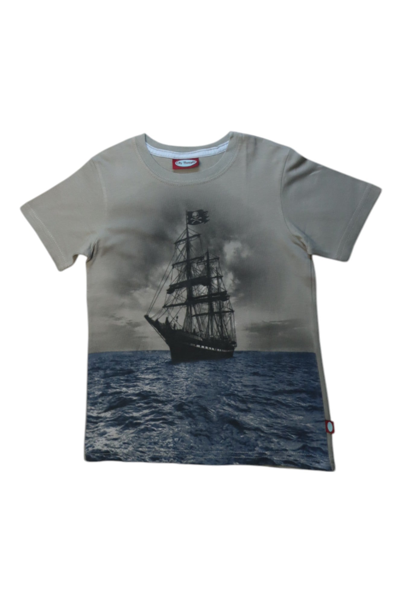 City Threads Ship Print T-Shirt 4-5T、mySite、g9winljtr