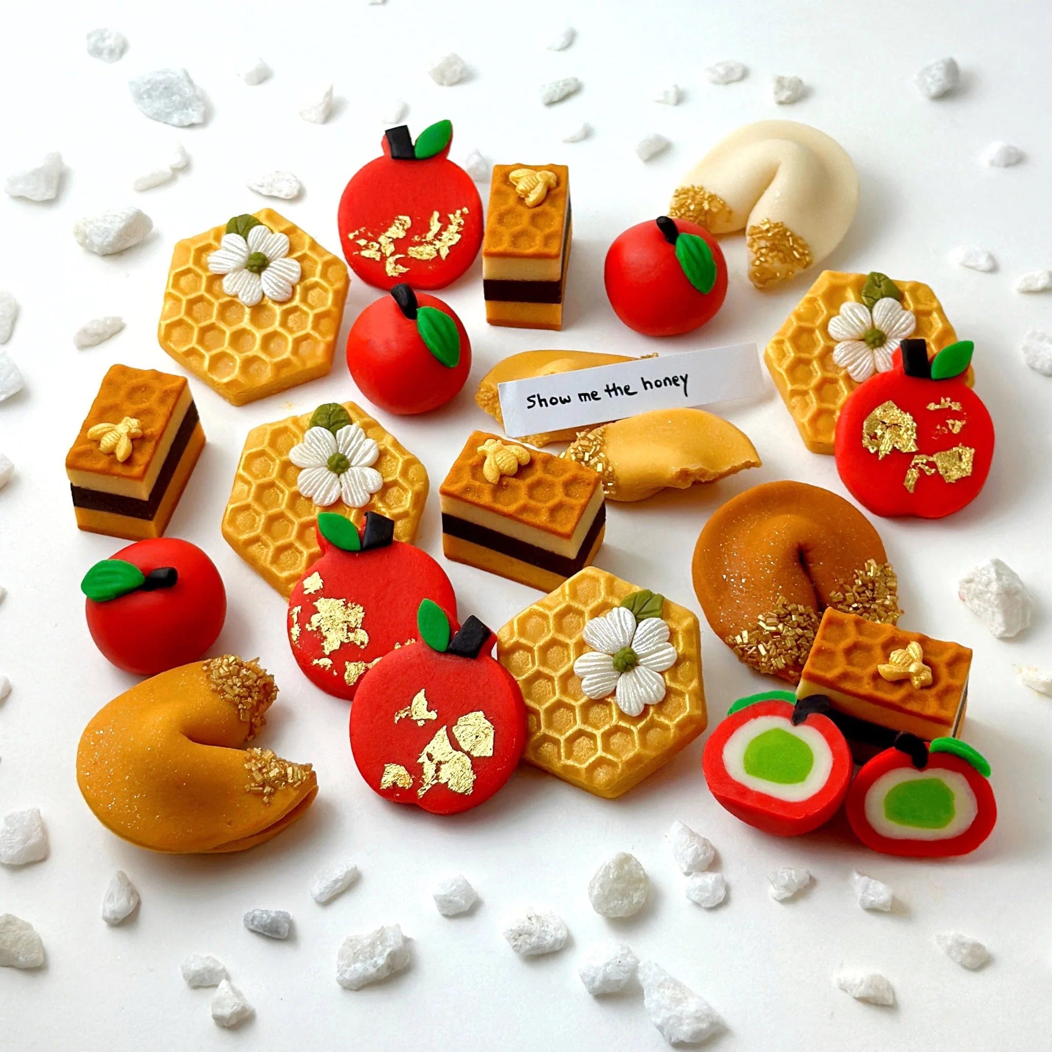 Marzipan Rosh Hashanah Elegant Gift Basket、mySite、topwebapps