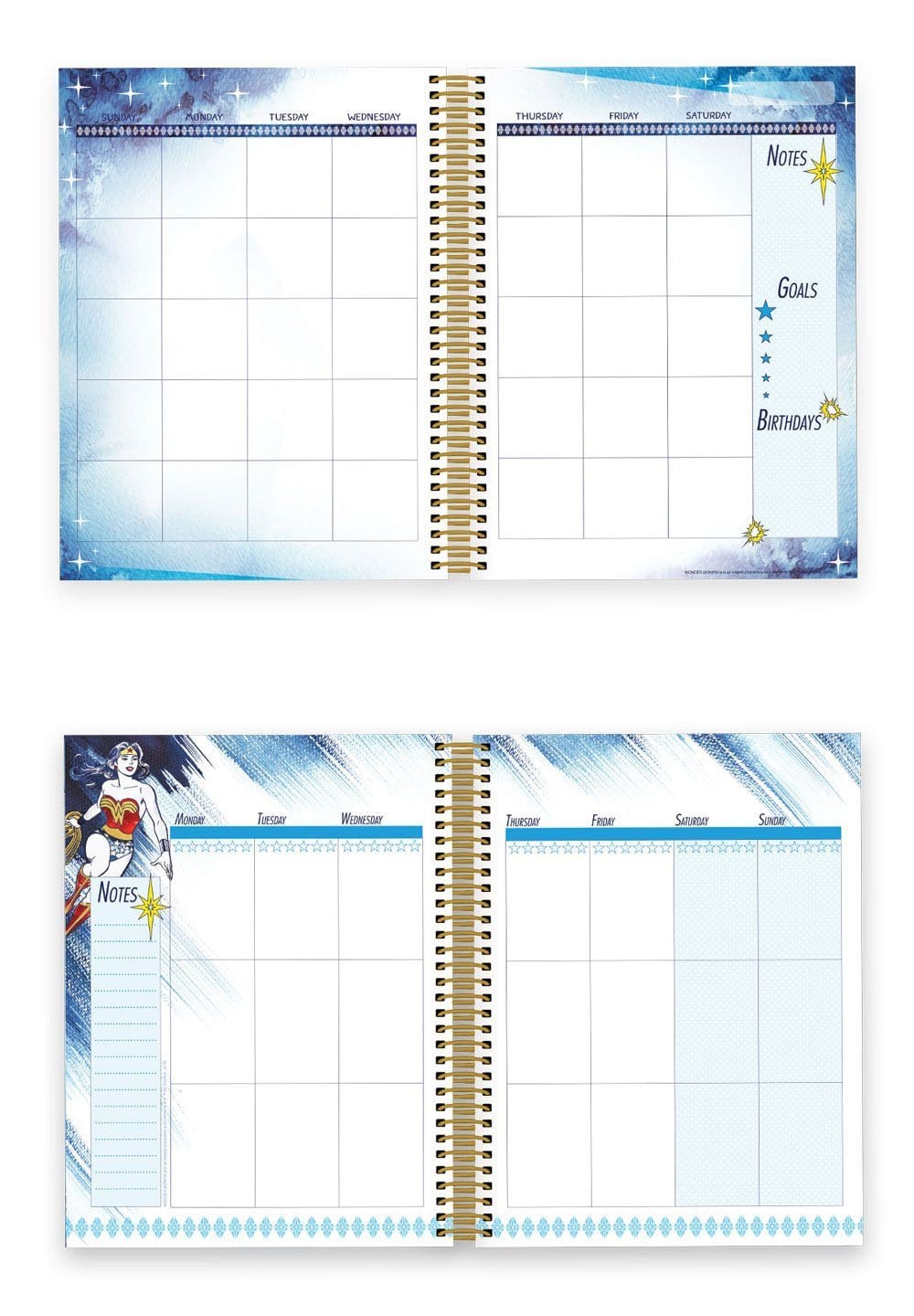  Weekly Planner Set - Undated Wonder Woman、mySite、ghnorth