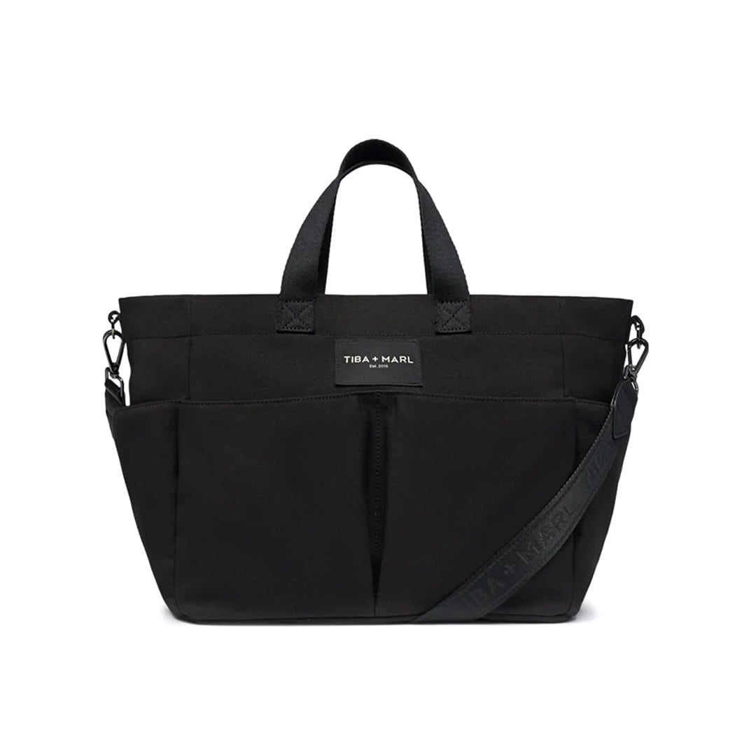  Tiba + Marl Canvas Pocket Tote - Black、mySite、merchandisen