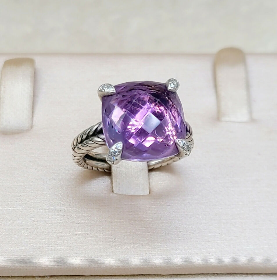 David Yurman Chatelaine Ring Amethyst & Diamond、mySite、hinf8tx79