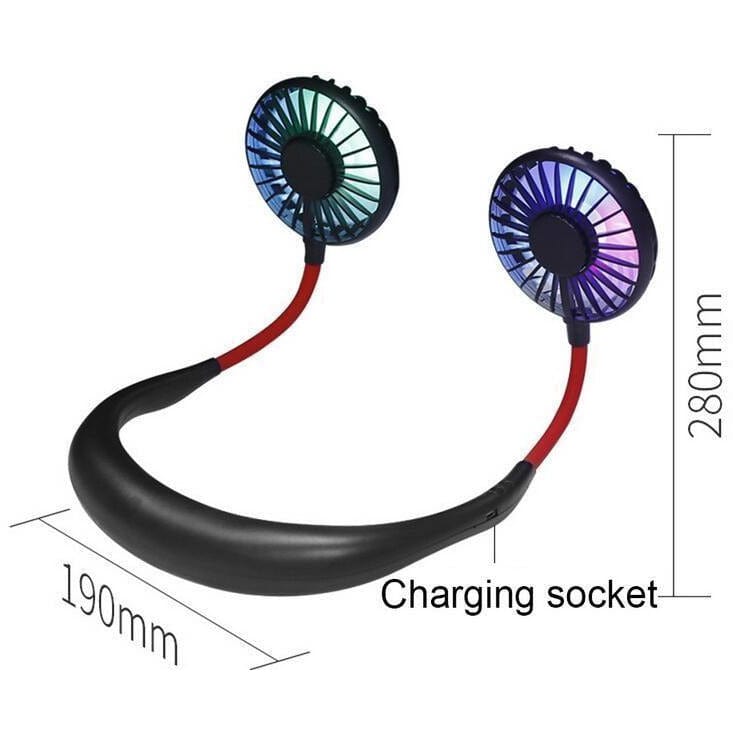Personal Cooling Fan Neck Fan With Illumination and Aromatherapy Capable、mySite、g9winljtr