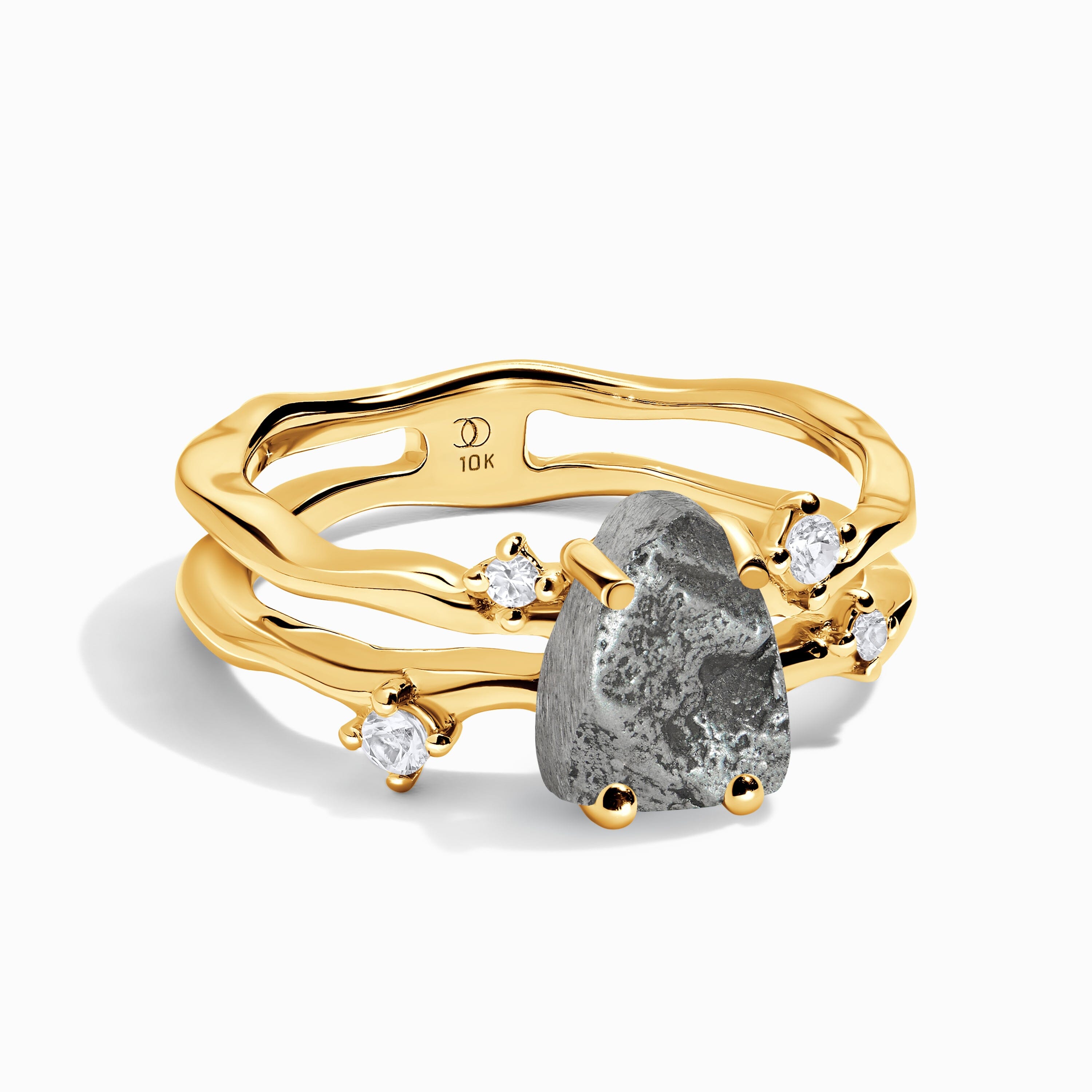 Raw Crystal Ring - Flow Meteorite、mySite、hinf8tx79