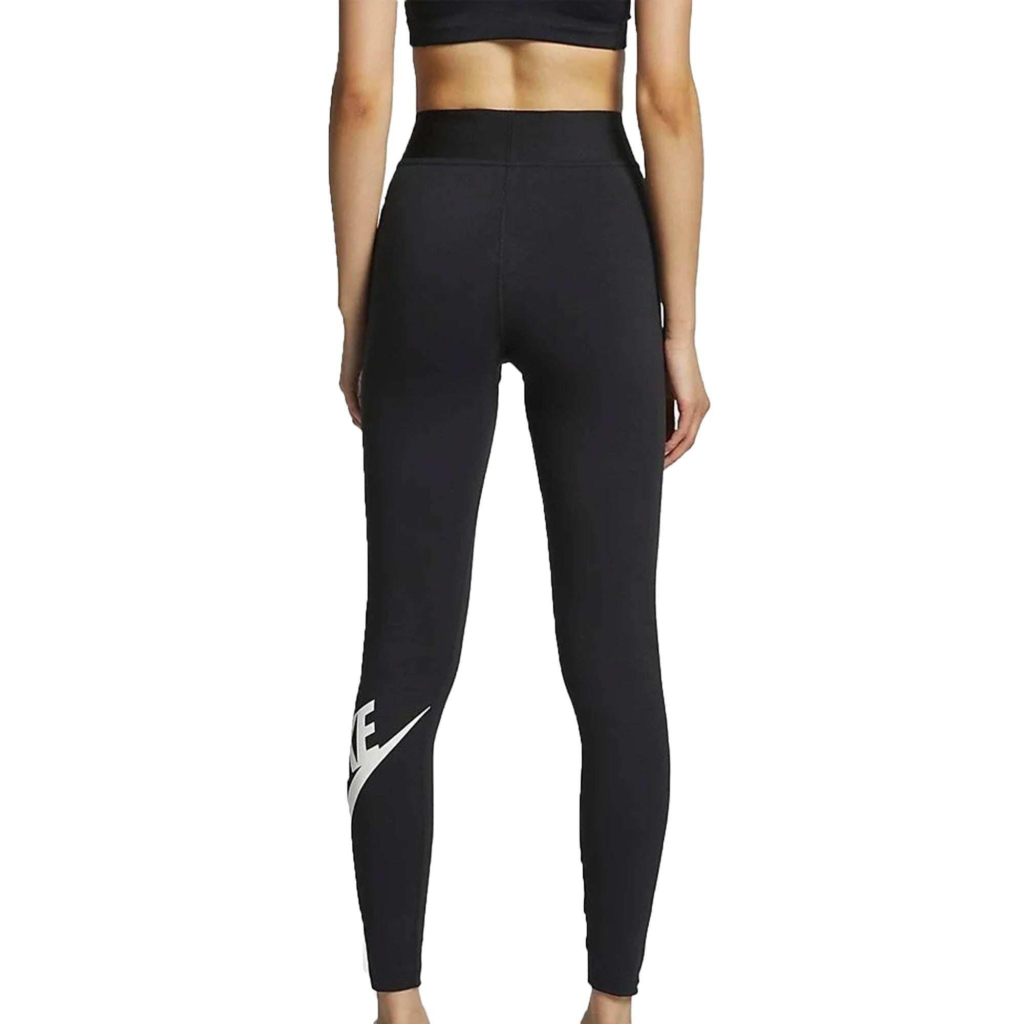 Nike Women's Leg-A-See High Waist Tights Black/White、mySite、noshort