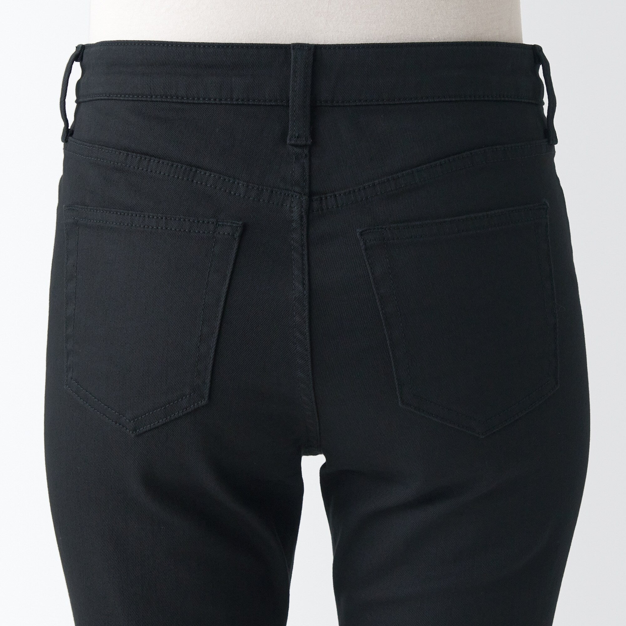  Women's Super Stretch Denim Skinny Pants Black (L 30inch / 75cm)、mySite、sugarbowlscore