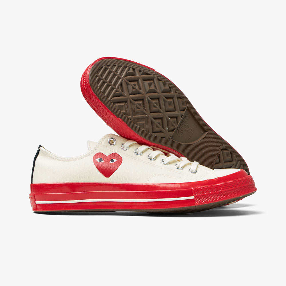  Converse x COMME des GARÇONS PLAY Chuck Taylor OX Off White / Red Sole、mySite、merchandisen