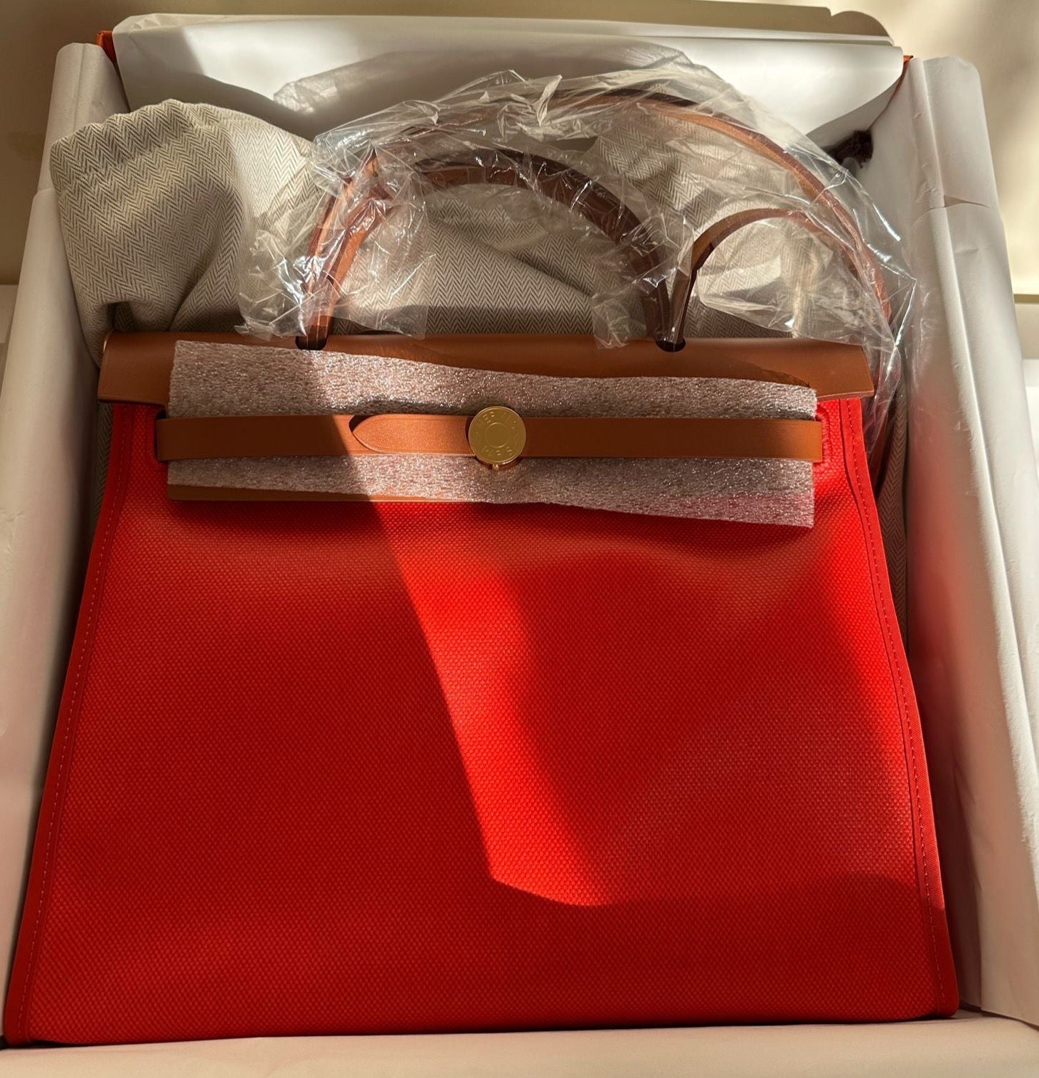 Hermès Herbag Zip 31 Bag Verso Orange Mecano GHW、mySite、garminoutage.com