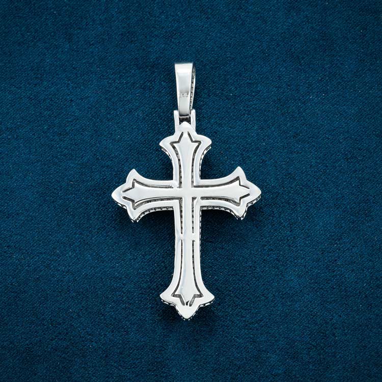 Moissanite Cross Pendant 14K Gold、mySite、hinf8tx79