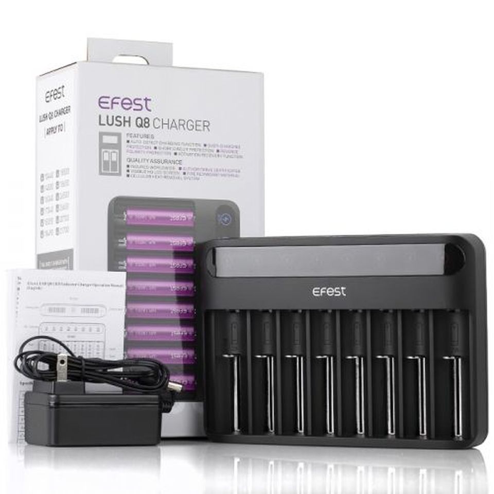 Efest Lush Q8 Intelligent Battery Charger、mySite、zt4zffjzw
