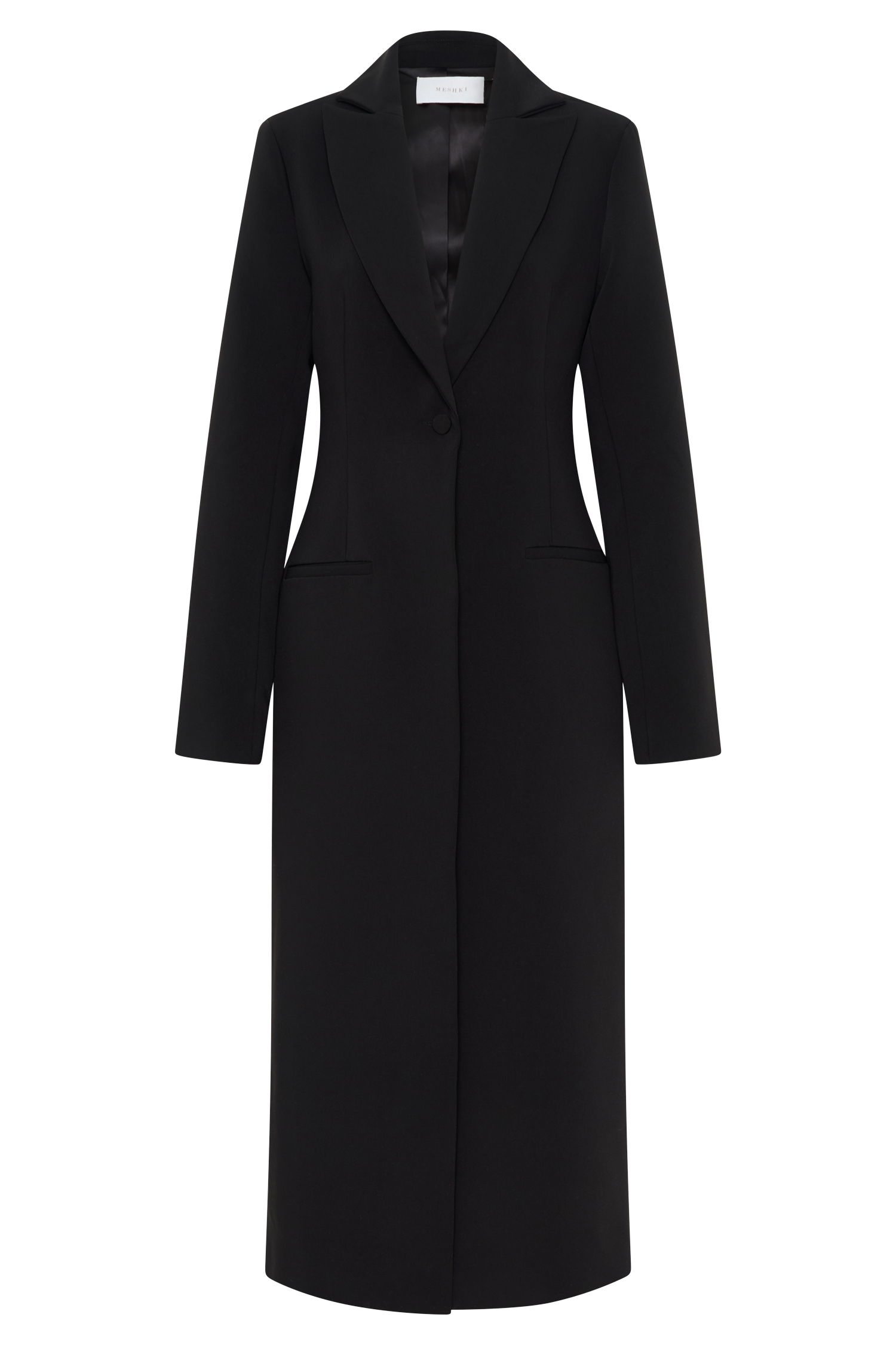 Caviar Suiting Coat - Black、mySite、solidvoid