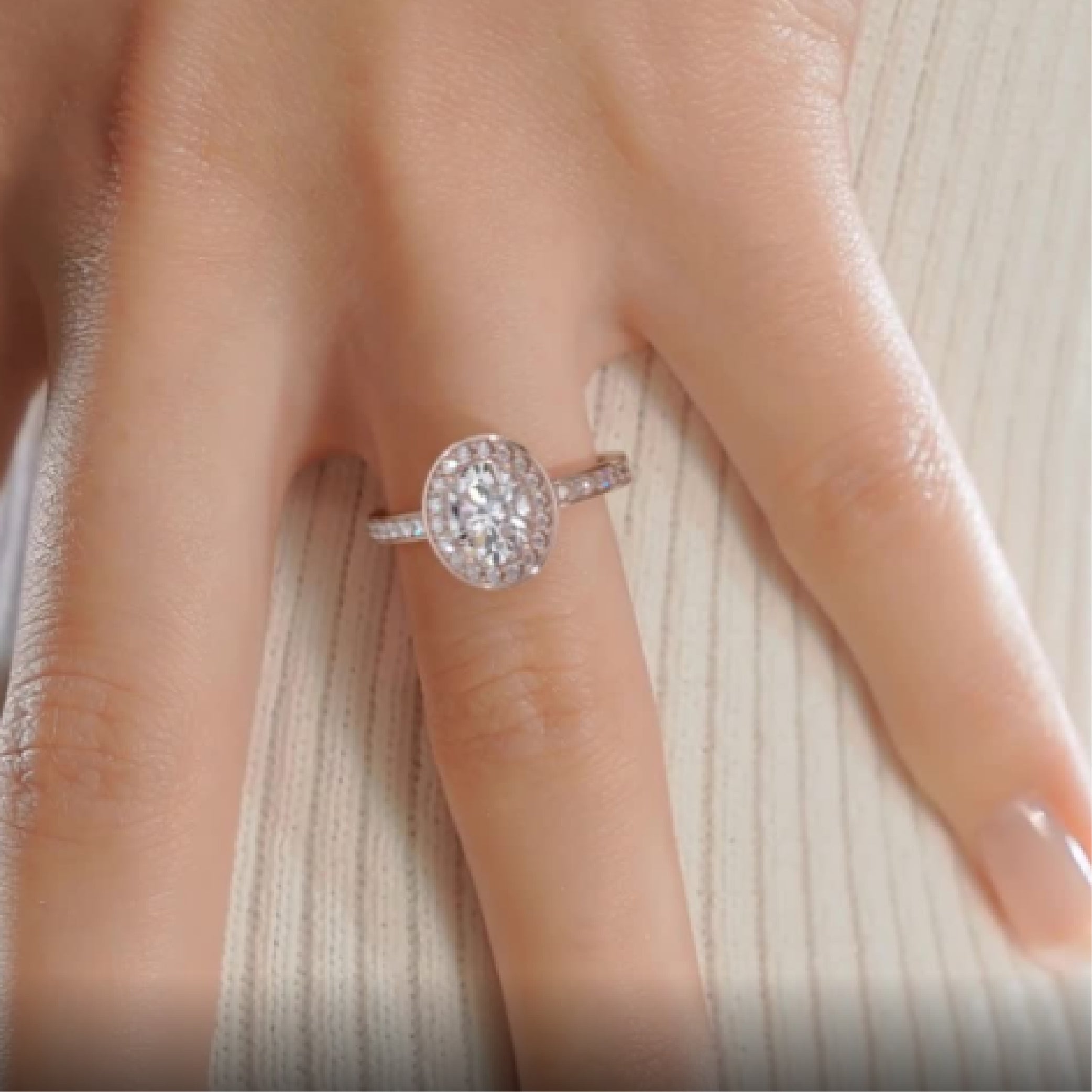 Raina Lab Grown Diamond Ring -14K Rose Gold、mySite、hinf8tx79